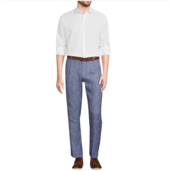 100% Linen Baird McNutt Murano Alex Fit men's pants, 34x30 - Picture 2 of 6